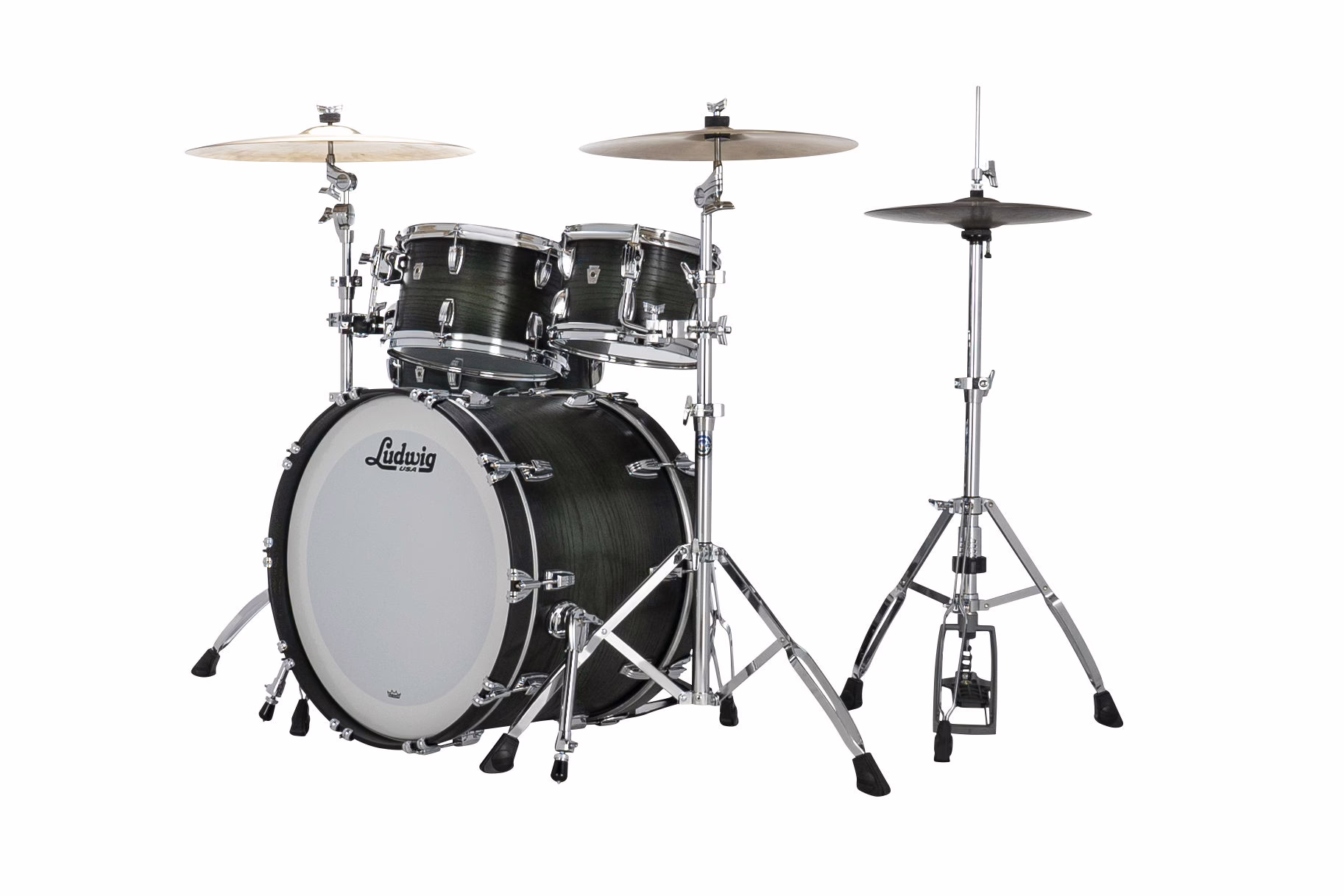 L7462AXK4WC_Ludwig_Classic Oak_Studio_Green Burst_Without Snare Drum_002