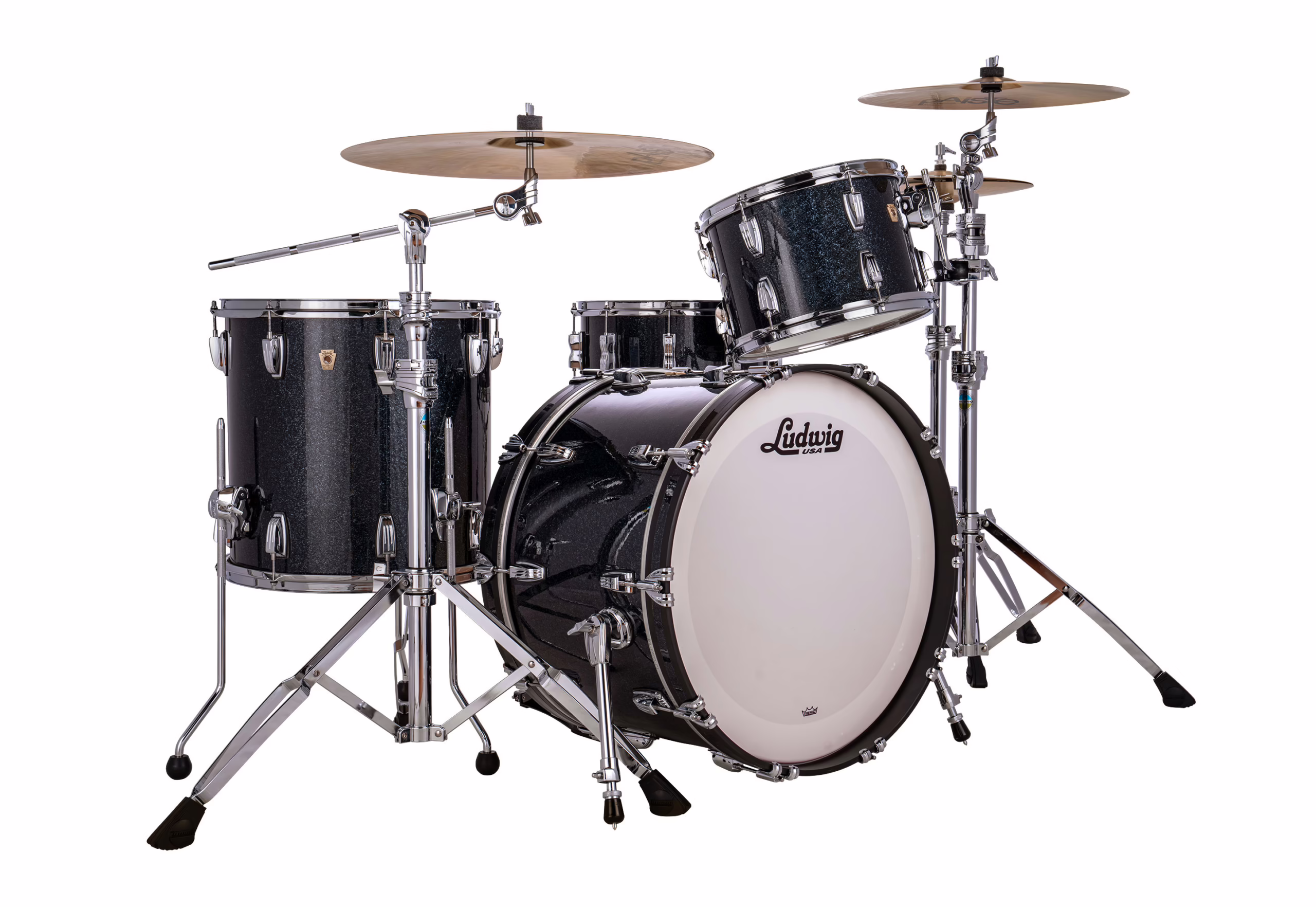 L84233AXH1WC_Ludwig Classic Maple Fab Black Hybrid Sparkle_A