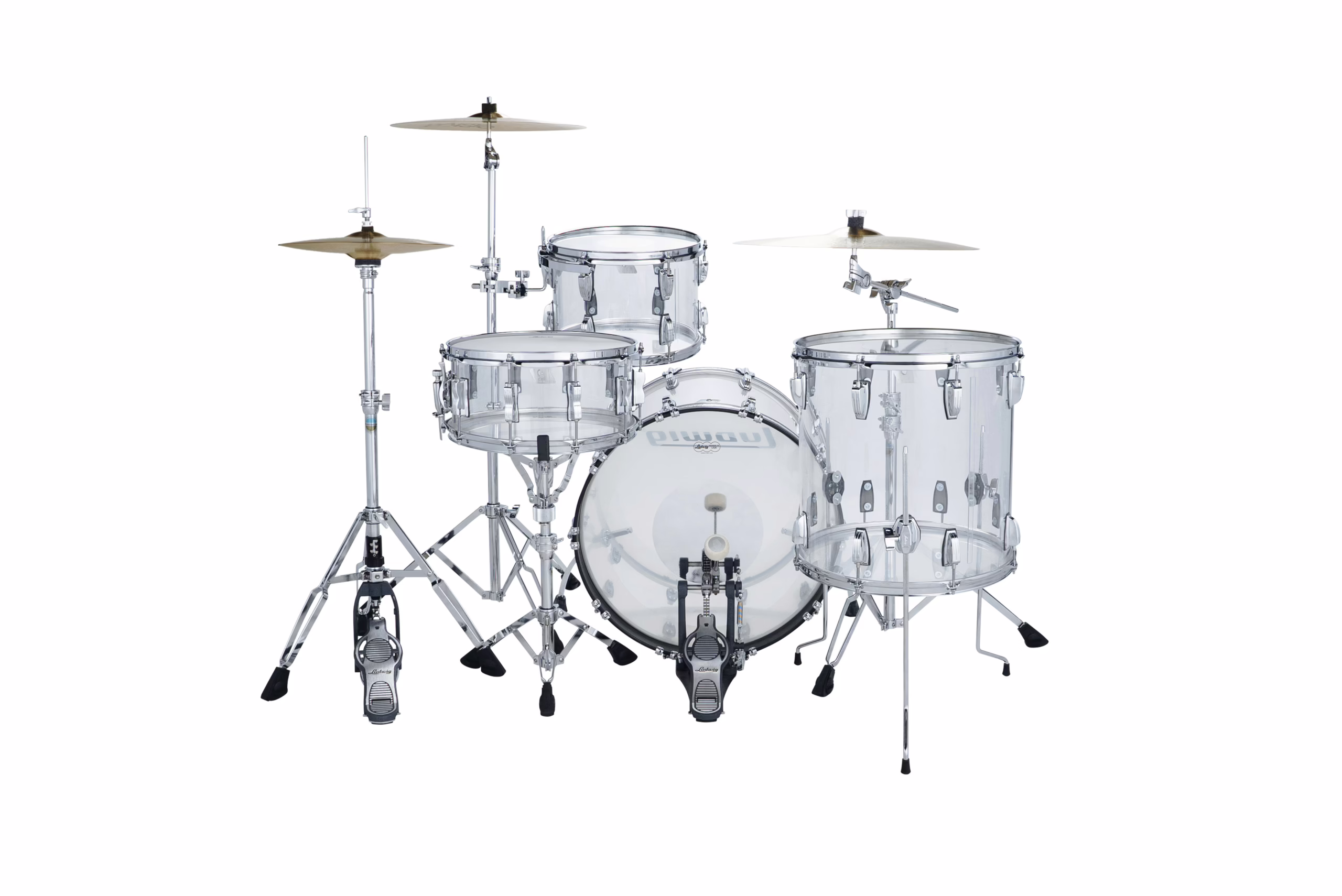 L94233LX38WC Ludwig 22 Vistalite 3 Piece Fab Kit Clear_3