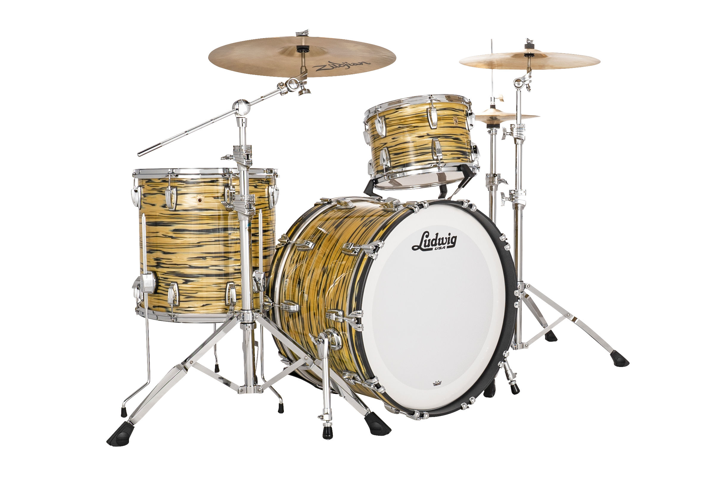 LLC54233LXA2_Ludwig_Legacy Mahogany_Lemon Oyster_Fab_A without snare