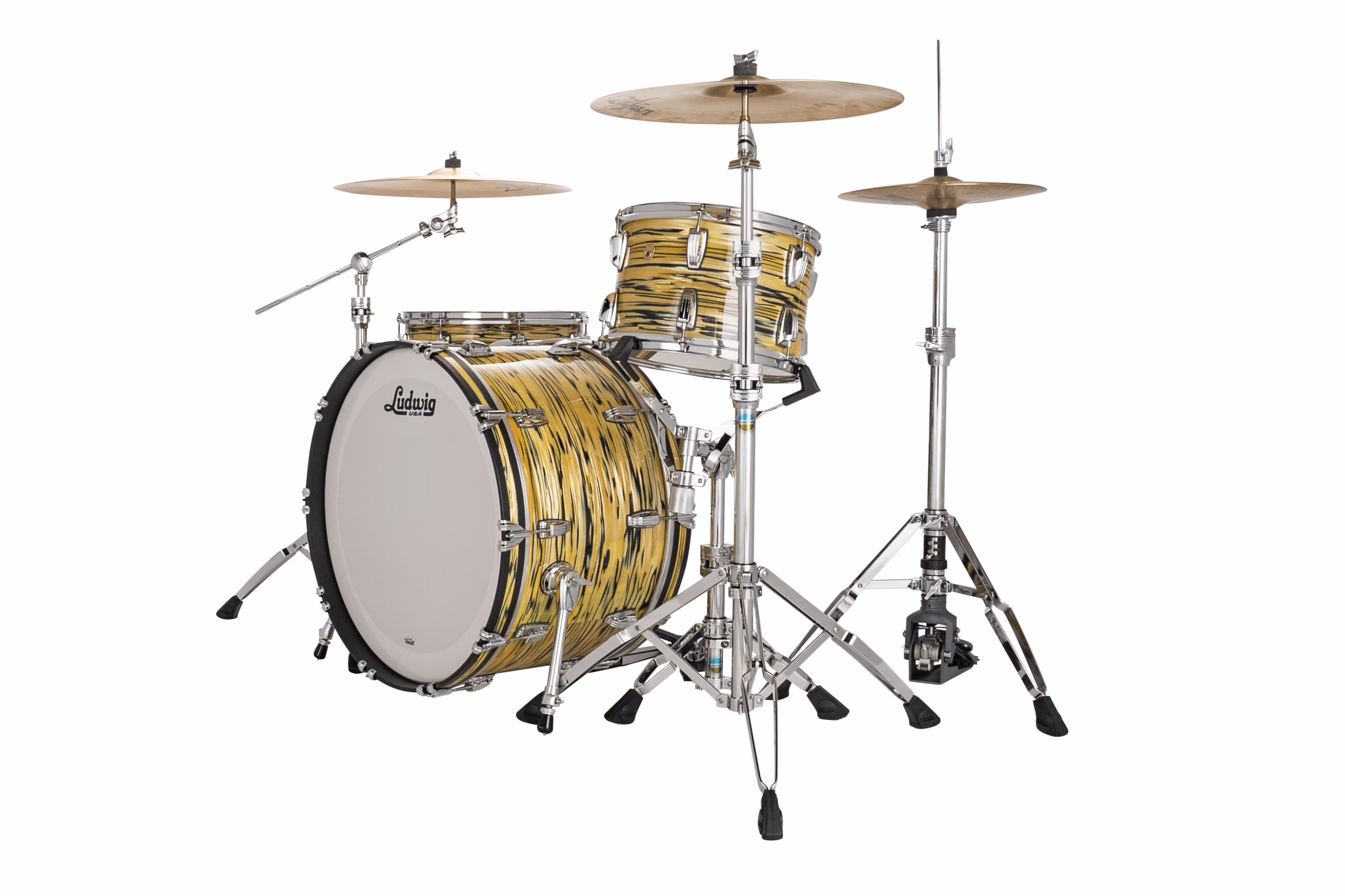 LLC54433LXA2_Ludwig_Legacy Mahogany_Lemon Oyster_Pro Beat_B without snare