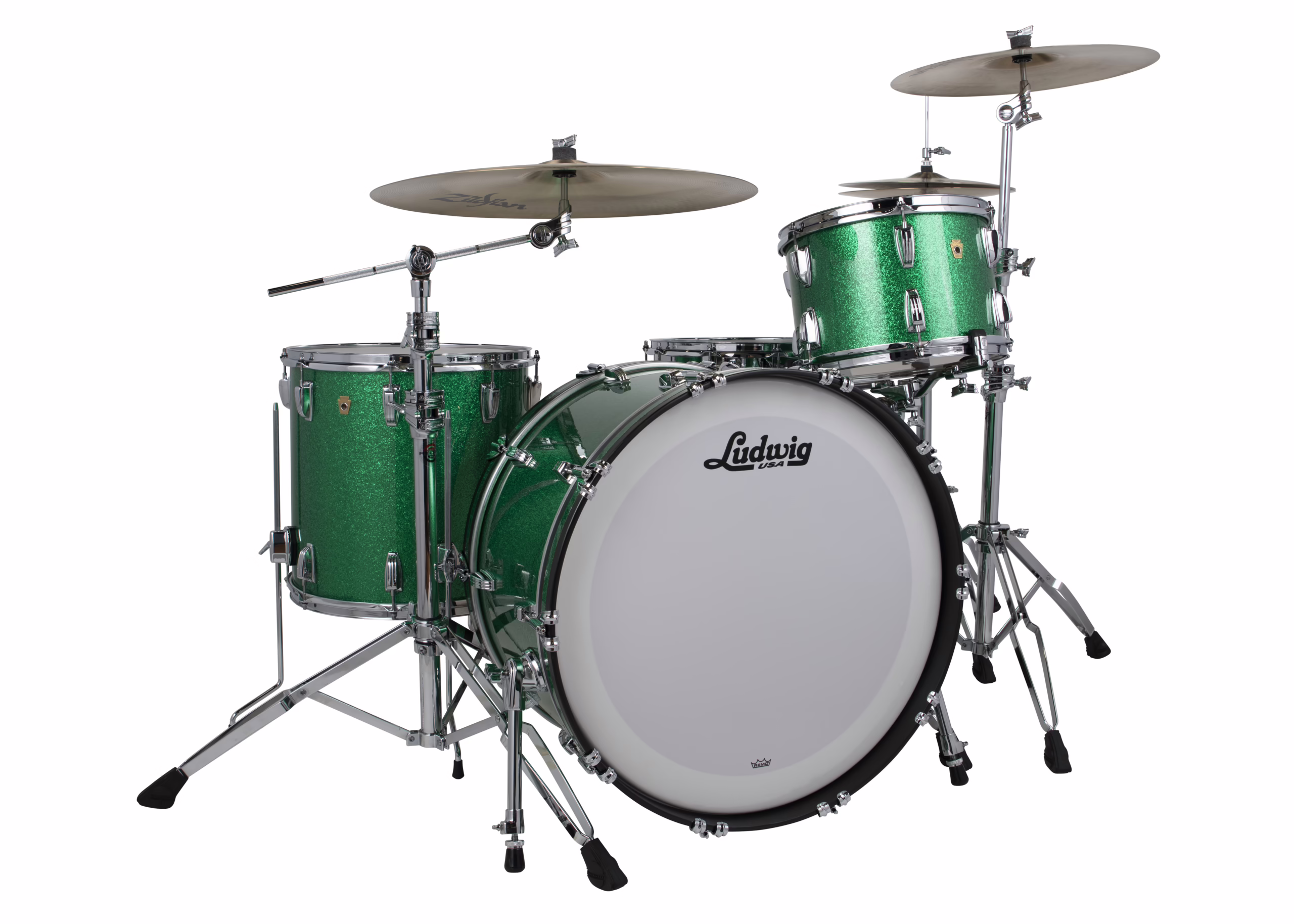 Ludwig Legacy Mahogany Pro Beat Green Sparkle LLC54433LX54_A.psd