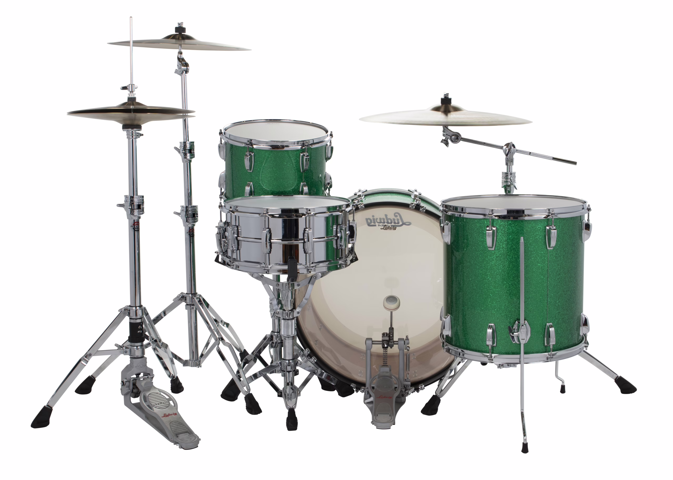 Ludwig Legacy Mahogany Pro Beat Green Sparkle LLC54433LX54_C.psd